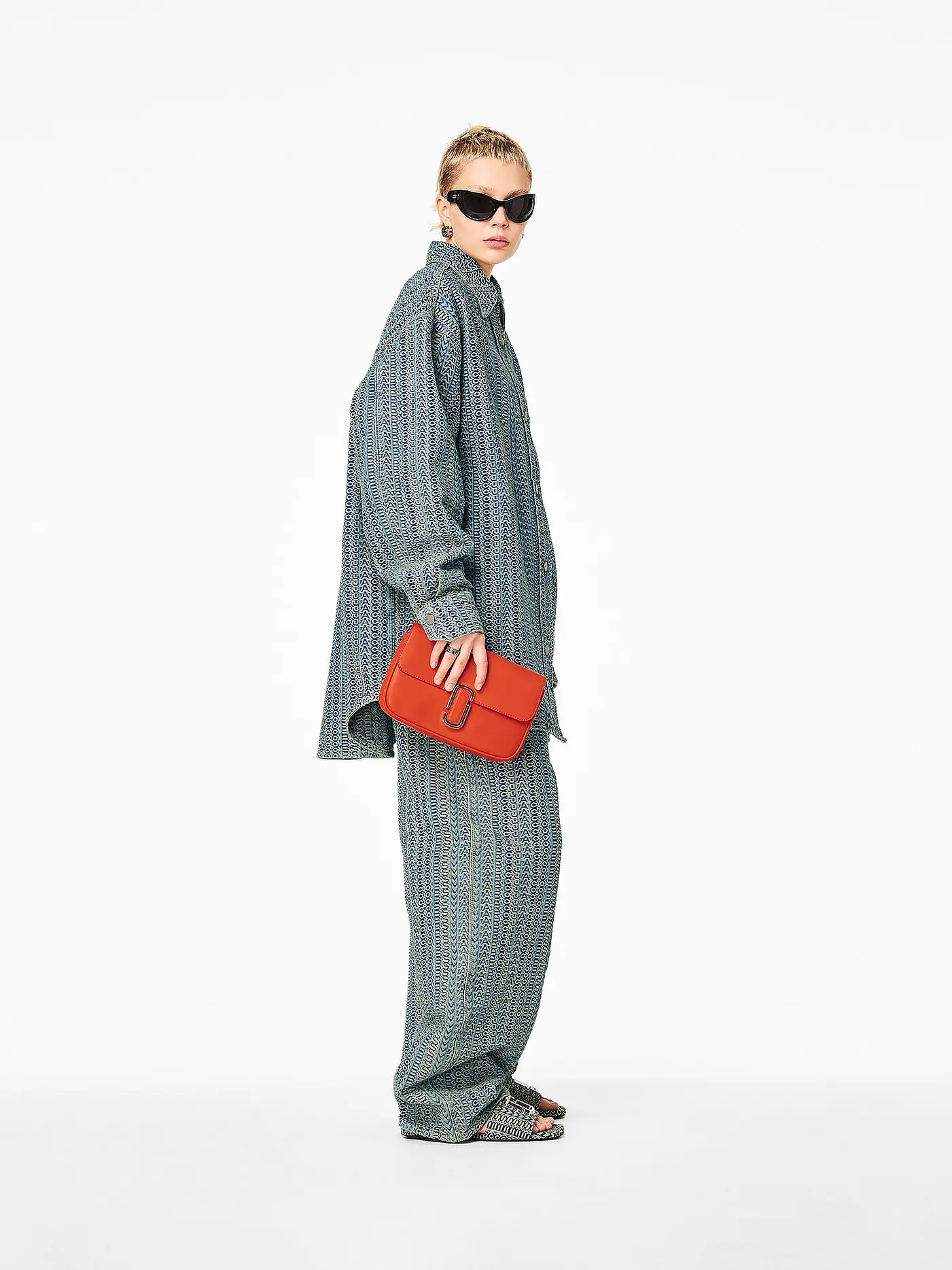 MARC JACOBS | Ledertasche - Umhängetasche THE SHOULDER BAG | orange